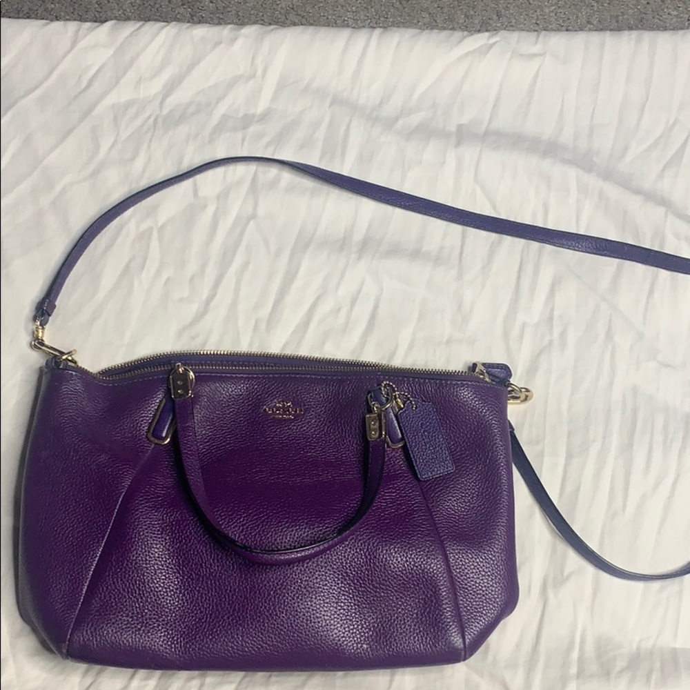 Purple Coach Purse